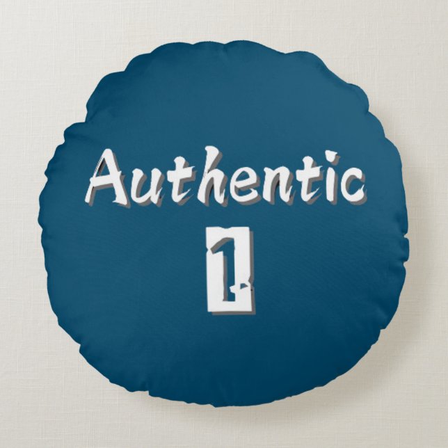 Authentiek 1 rond kussen (Voorkant)