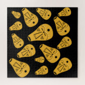 Authentiek Aboriginal abstract masker Legpuzzel (Horizontaal)