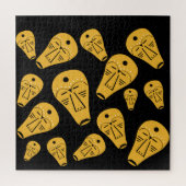 Authentiek Aboriginal abstract masker Legpuzzel (Verticaal)