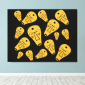 Authentiek abstract modern masker canvas afdruk (Insitu (Houten vloer))