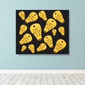 authentiek abstract modern masker canvas afdruk (Insitu (Houten vloer))