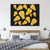 Authentiek abstract modern masker canvas afdruk (Insitu (Slaapkamer))