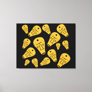 Authentiek abstract modern masker canvas afdruk