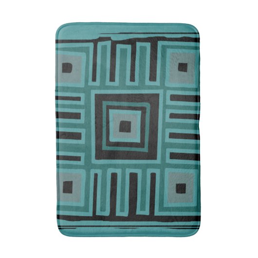 authentiek Afrikaans patroon van modder Badmat (Voorkant Verticaal)