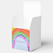 Authentiek Aquarel Boho Regenboog Bedankdoosjes (Geopend)