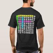 Authentiek Autistisch T-shirt (Achterkant)