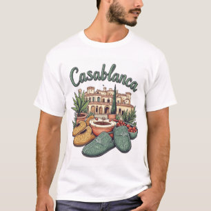 Authentiek Casablanca T-shirt - Marokkaanse Cultuu