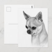 Authentiek Chihuahua kunstwerk Briefkaart (Voorkant / Achterkant)