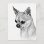 Authentiek Chihuahua kunstwerk Briefkaart (Voorkant)