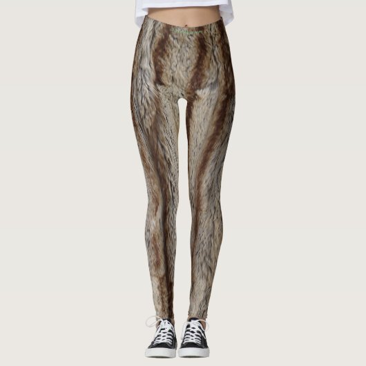 AUTHENTIEK CHINCHILLA FUR LEGGINGS (Voorkant)