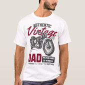 Authentiek Dad Motorfiets T-shirt – Classic (Voorkant)