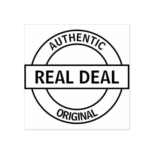 Authentiek, echt, origineel rubberstempel (Afrduk)