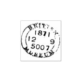 Authentiek gedateerd Museum Document Seal Journali Rubberstempel (Afrduk)