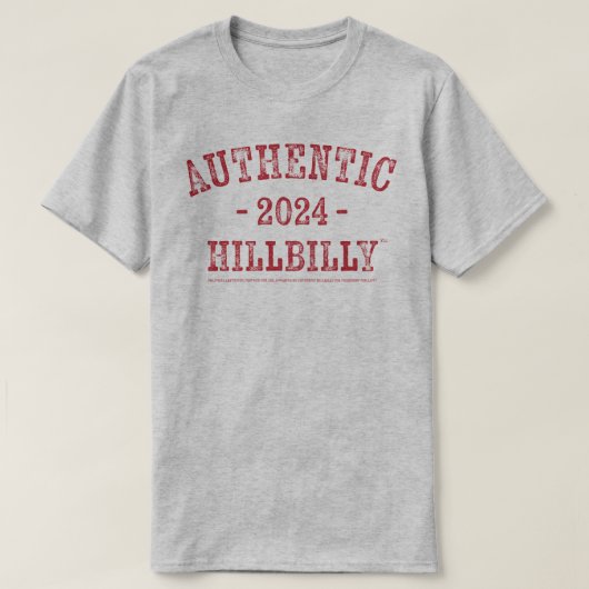 AUTHENTIEK HILLBILLY 2024 T-SHIRT (Design voorkant)