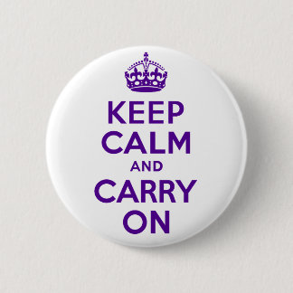 Authentiek houden kalm en dragen Paars Ronde Button 5,7 Cm
