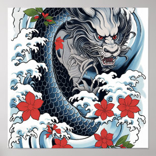 Authentiek Japans Irezumi Tattoo Poster - Stunnin