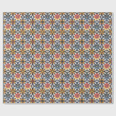 Authentiek Marokkaans geïnspireerd kleurrijk patro Cadeaupapier (Vlak)