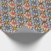 Authentiek Marokkaans geïnspireerd kleurrijk patro Cadeaupapier (Hoek)