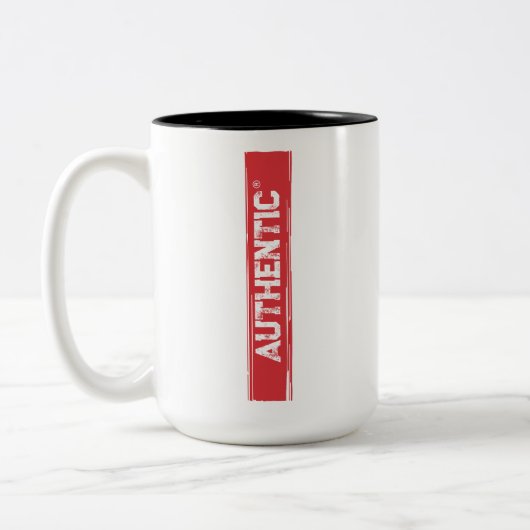 Authentiek Merk Tweekleurige Koffiemok (Links)