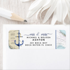 Authentiek Nautical Chart Anchor Script | Florida Etiket