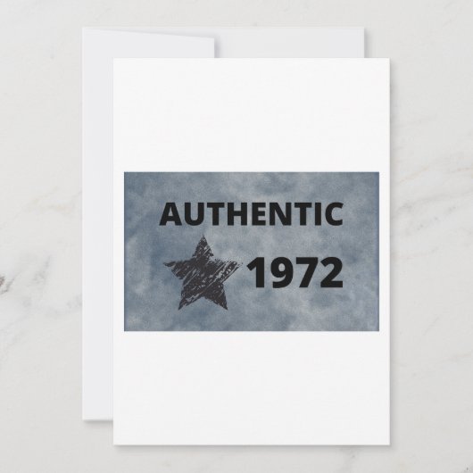 Authentiek ontwerp voor een 50e verjaardag met ret kaart (Voorkant)