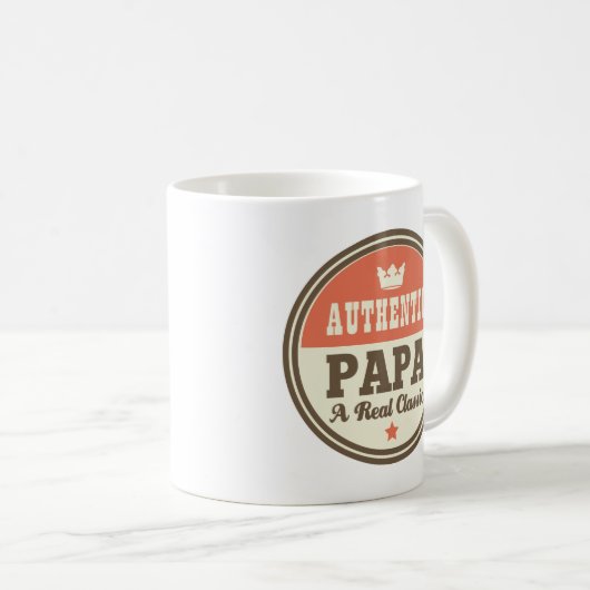 Authentiek Papa A Real Classic Koffiemok (Voorkant rechts)