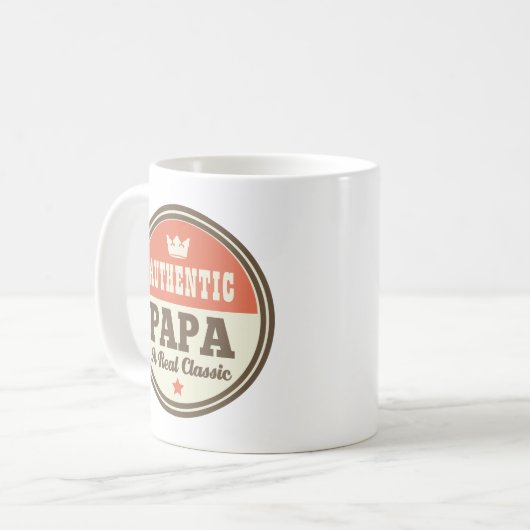 Authentiek Papa A Real Classic Koffiemok (Voorkant links)