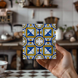 Authentiek Portugees azulejo-patroon voor thuis Tegeltje