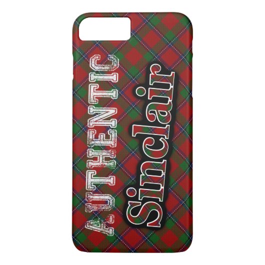 Authentiek Sinclair Clan Schots Tartan Design Case-Mate iPhone Case (Achterkant)