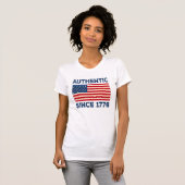 Authentiek sinds 1776 t-shirt (Voorkant volledig)