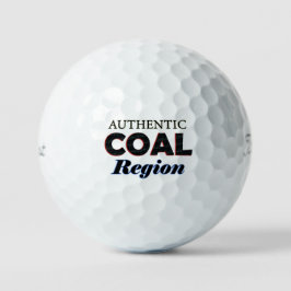 Authentiek steenkoolgebied golfballen