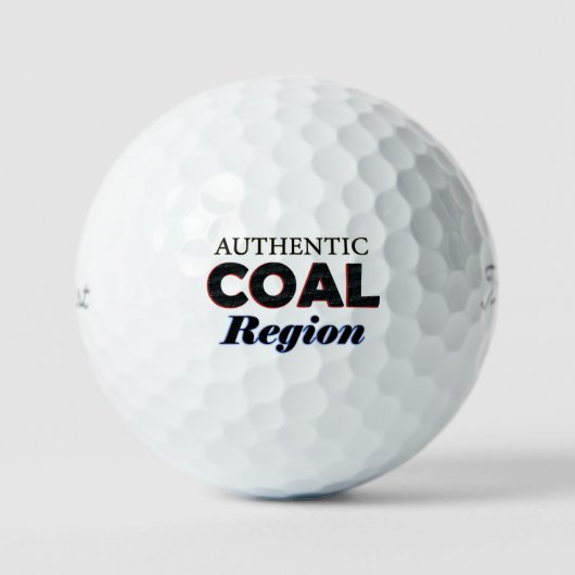 Authentiek steenkoolgebied golfballen (Voorkant)