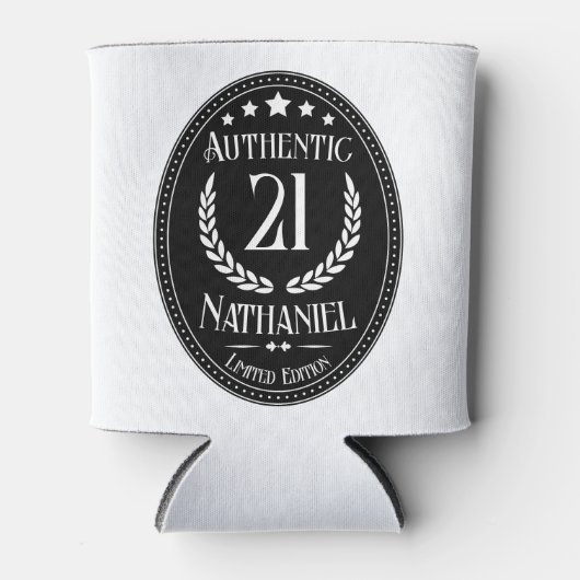  authentiek voor hem 21ste verjaardag blikjeskoeler (Voorkant)
