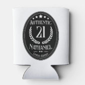  authentiek voor hem 21ste verjaardag blikjeskoeler (Achterkant)