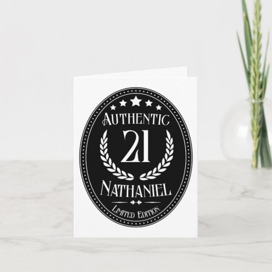  authentiek voor hem 21ste verjaardag kaart (Voorkant)
