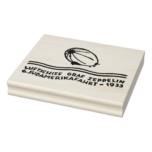 Authentieke 1933 Duitse Zeppelin Airmail Art Stamp Rubberstempel (Stempel)