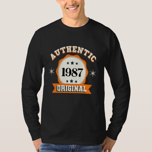 Authentieke 1987 origineel t-shirt (Voorkant)