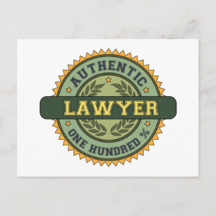 Authentieke advocaat briefkaart