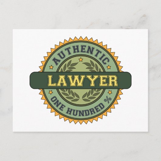 Authentieke advocaat briefkaart (Voorkant)