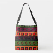 authentieke afrikaanse stam crossbody tas (Achterkant)