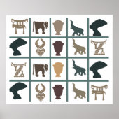 authentieke afrikaanse stam  poster (Voorkant)