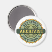 Authentieke Archivist Magneet (Voorkant / Achterkant)