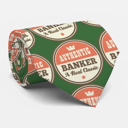 Authentieke Banker Een echte Klassieke Stropdas (Opgerold)