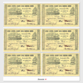 Authentieke Britse Stoomschip Pass Vintage Travel Sticker