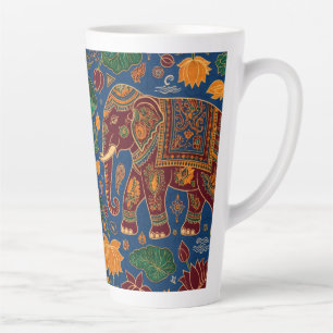 Authentieke Ceylon Koninklijke Olifant Batik -Sri Latte Mok