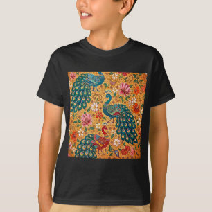Authentieke Ceylon Pauw Batik -Sri Lanka T-shirt