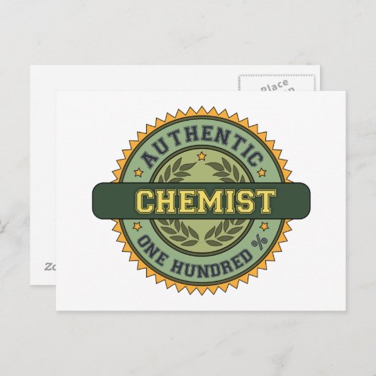 Authentieke Chemist Briefkaart (Voorkant / Achterkant)
