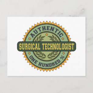 Authentieke chirurgische technicus briefkaart