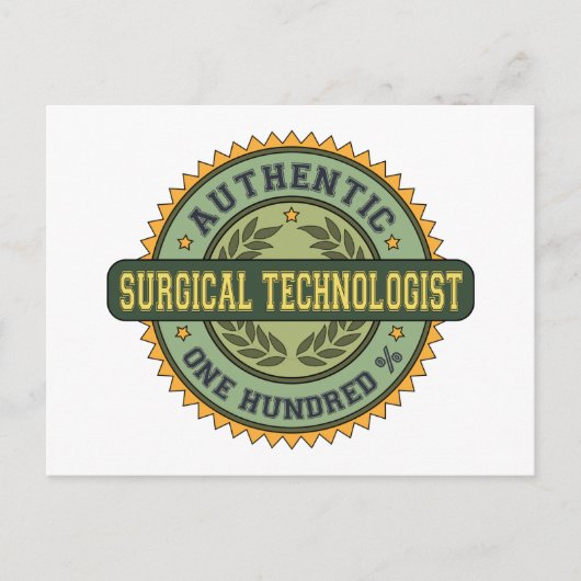 Authentieke chirurgische technicus briefkaart (Voorkant)