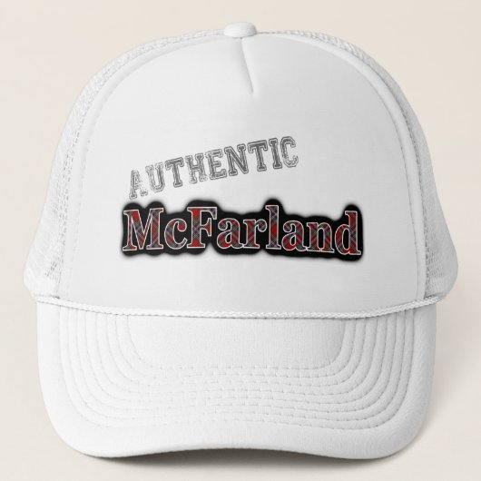 Authentieke Clan McFarland MacFarlane Tartan Trucker Pet (Voorkant)